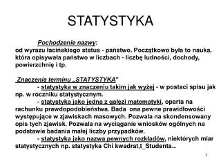 statystyka