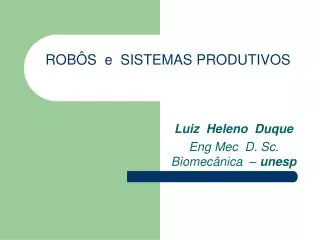 rob s e sistemas produtivos