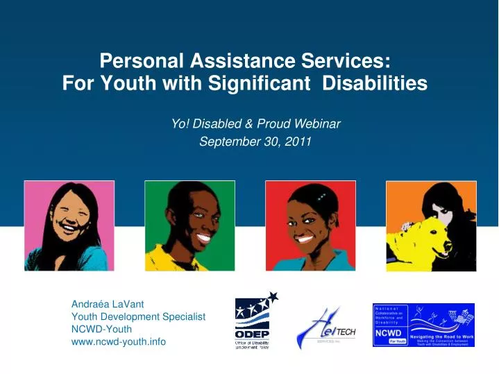 personal assistance services for youth with significant disabilities