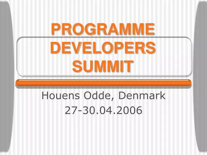 programme developers summit