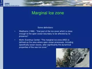 Marginal Ice zone