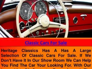 classic cars for sale USA