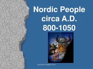 Nordic People circa A.D. 800-1050