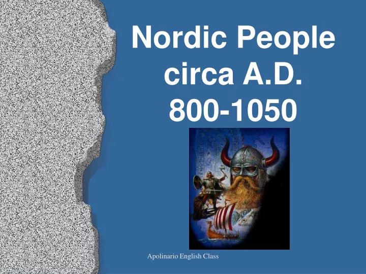 nordic people circa a d 800 1050