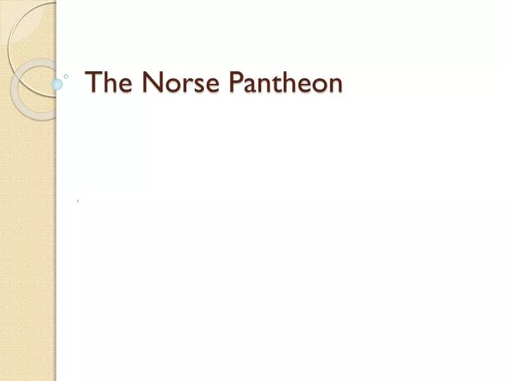 the norse pantheon