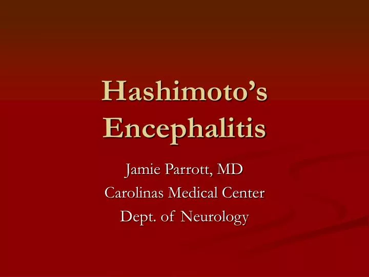 hashimoto s encephalitis