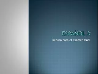 espa ol 3