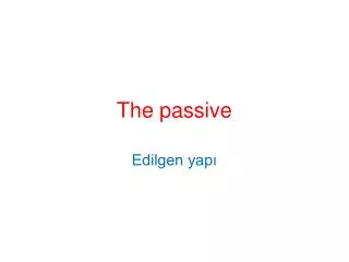 the passive