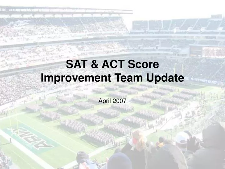 sat act score improvement team update