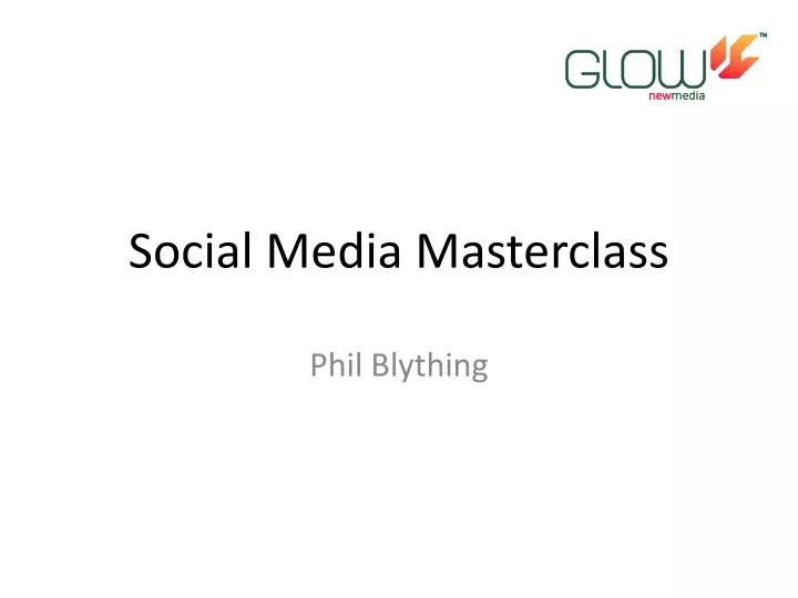 social media masterclass