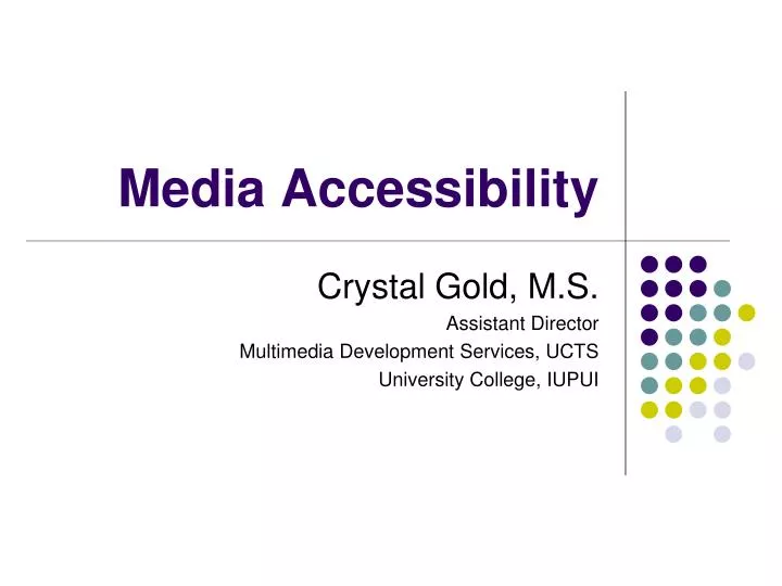 media accessibility