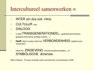 intercultureel samenwerken