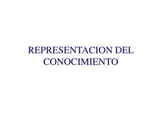 representacion del conocimiento