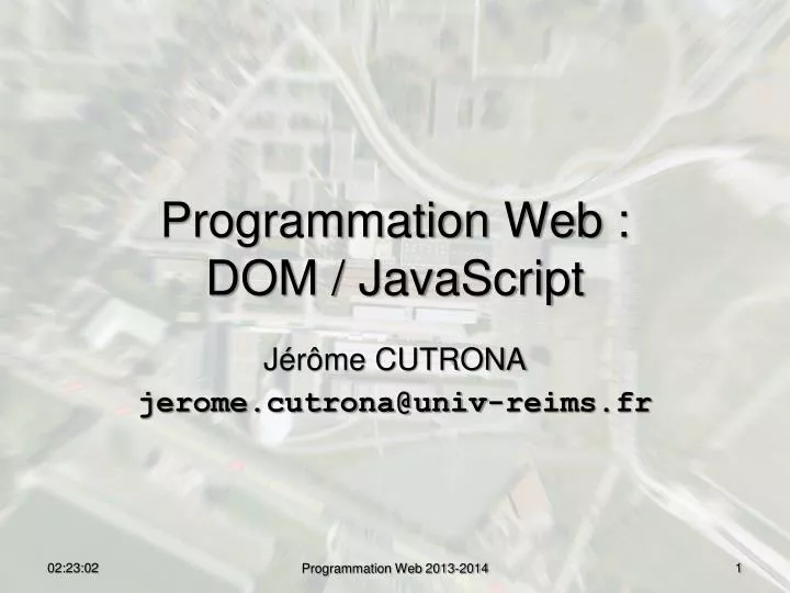 programmation web dom javascript