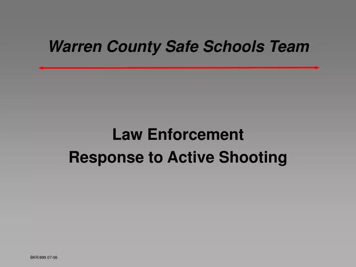 warren county safe schools team