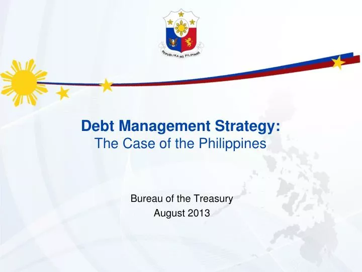 debt management strategy the case of the philippines