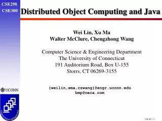 Distributed Object Computing and Java