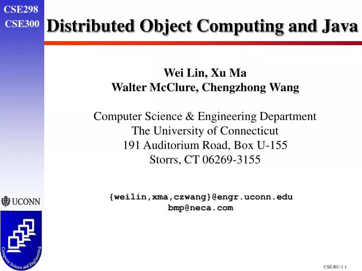distributed object computing and java