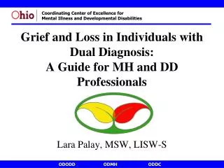 Grief and Loss in Individuals with Dual Diagnosis: A Guide for MH and DD Professionals