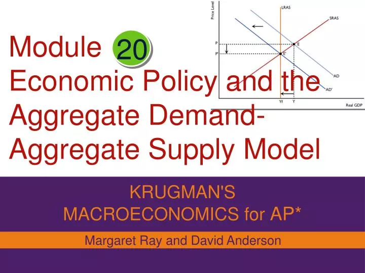 module economic policy and the aggregate demand aggregate supply model odel