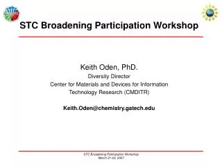 STC Broadening Participation Workshop