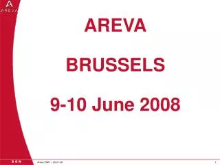 AREVA BRUSSELS 9-10 June 2008