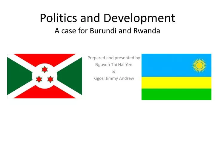 politics and development a case for burundi and rwanda