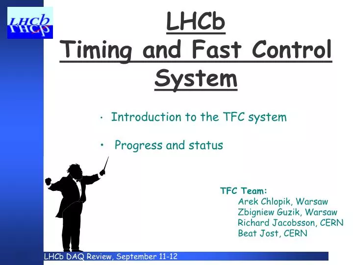 lhcb timing and fast control system