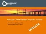 Datalogger / DMV Modification Proposals - Summary - slide 1