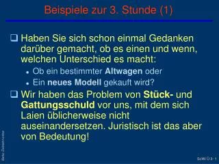 beispiele zur 3 stunde 1