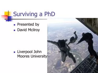 Surviving a PhD
