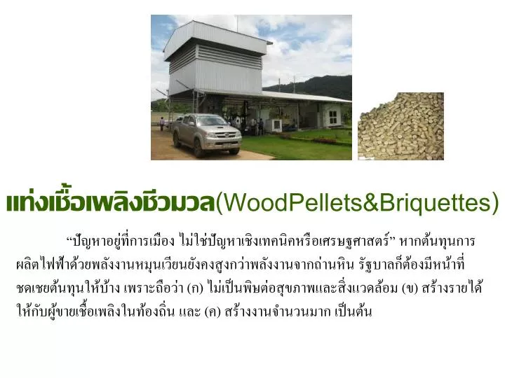 woodpellets briquettes