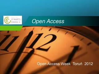 open access week toru 2012