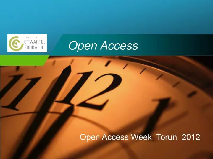 open access week toru 2012
