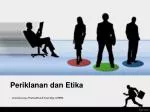 Periklanan dan Etika - slide 1