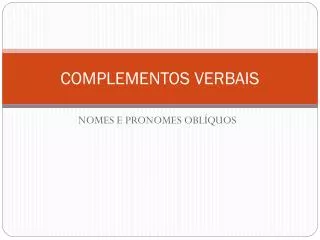 complementos verbais