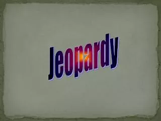 Jeopardy