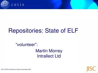Repositories: State of ELF