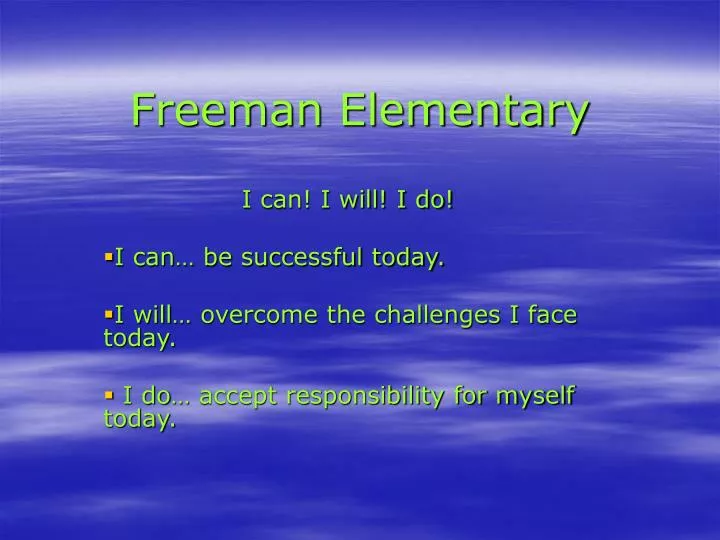 freeman elementary