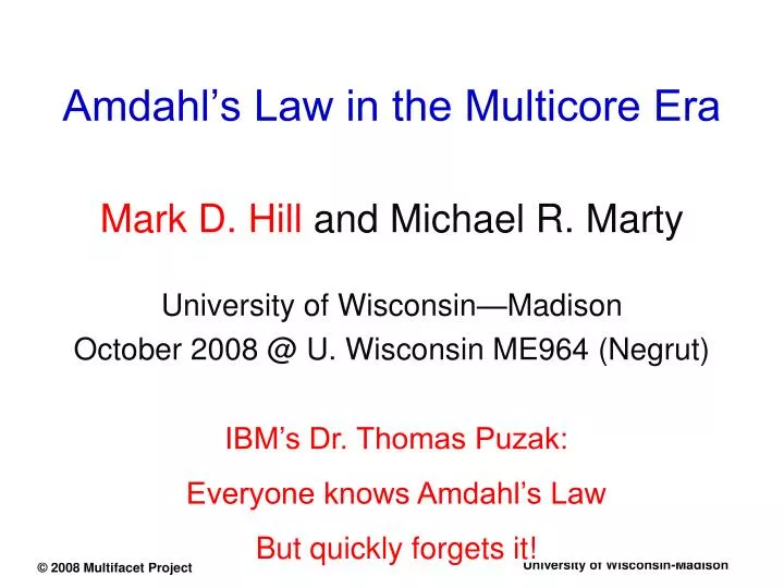 amdahl s law in the multicore era