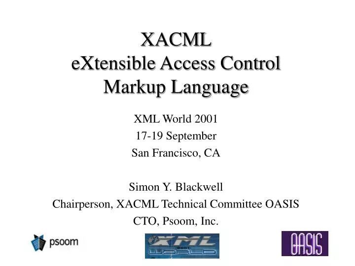 xacml extensible access control markup language