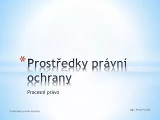 prost edky pr vn ochrany