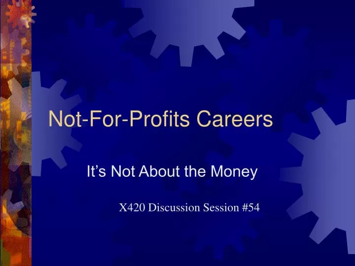 not for profits careers
