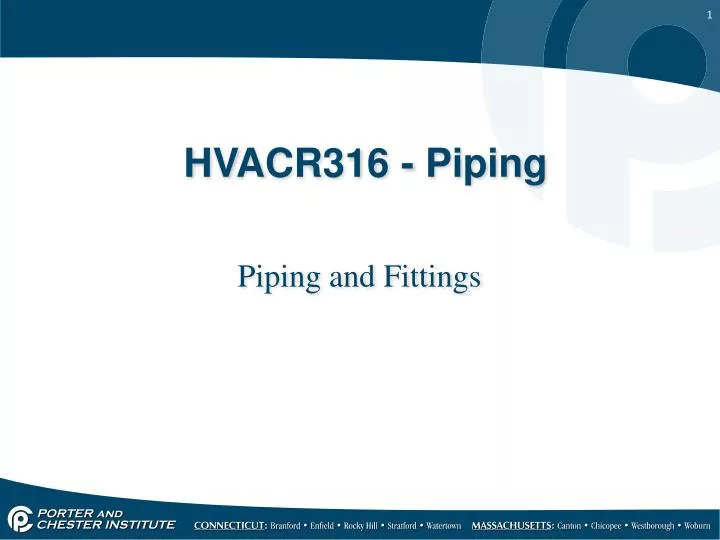 hvacr316 piping