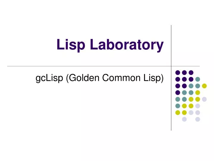 lisp laboratory