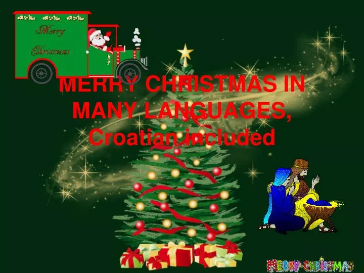 merry christmas in many languages croatian included