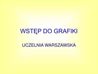 wst p do grafiki