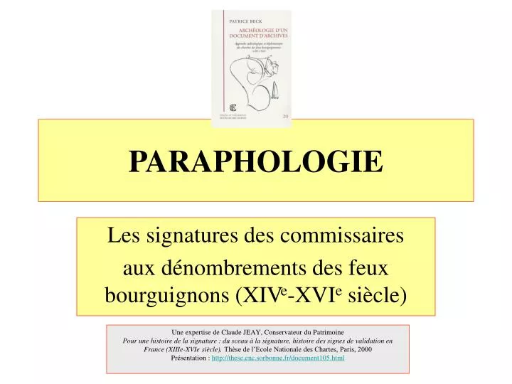 paraphologie