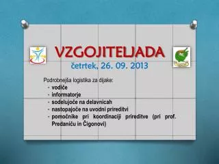 vzgojiteljada etrtek 26 0 9 2013