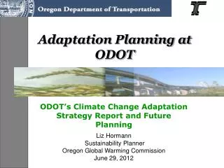 Adaptation Planning at ODOT
